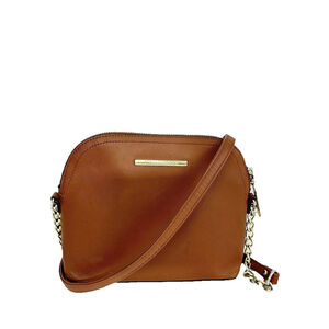 Steve Madden Chic Tan Dome Crossbody Bag Chain Strap